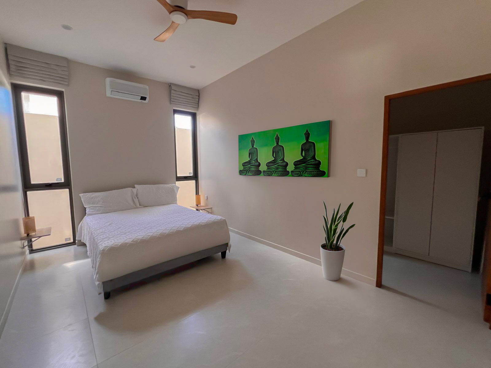 Bedroom 2 at Pool Villa Lamai - spacious double room with AC and en-suite bathroom, Koh Samui